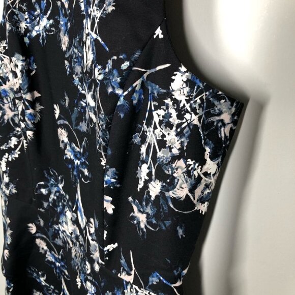 PARKER Felicity Dress in Myrtle Peplum Waist Dark Floral Size Small - Picture 4 of 11